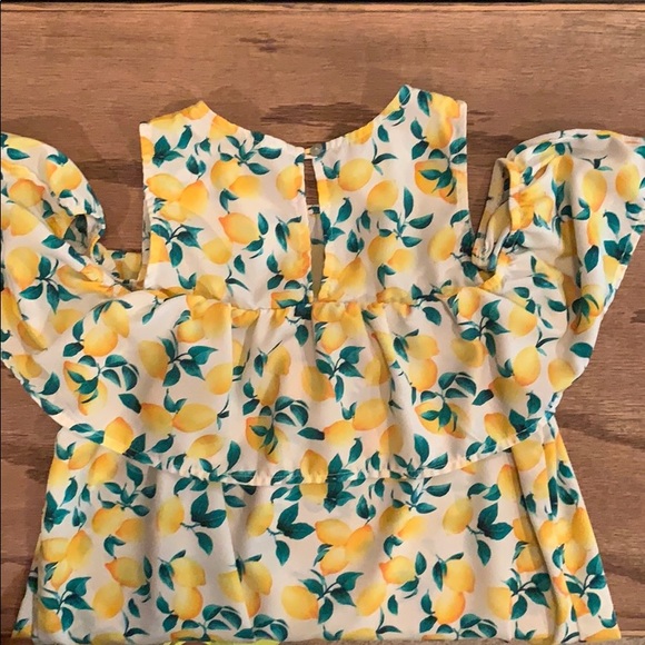 Lemon Design Cold Shoulder Blouse - Picture 5 of 7